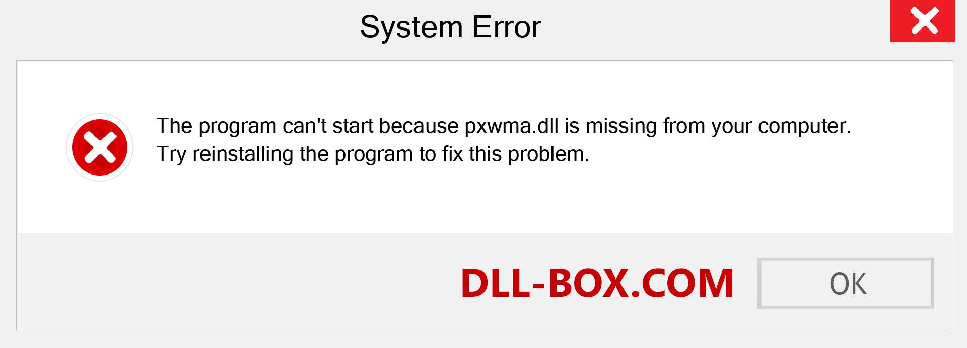  pxwma.dll file is missing?. Download for Windows 7, 8, 10 - Fix  pxwma dll Missing Error on Windows, photos, images